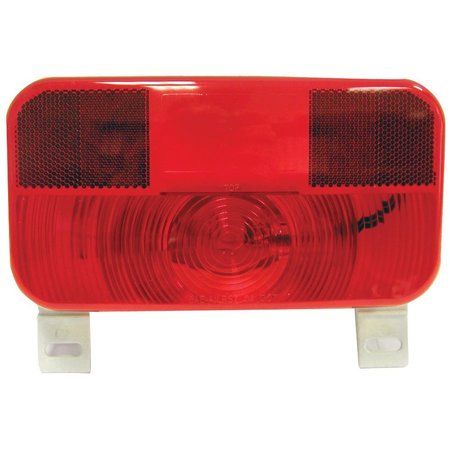 PETERSON MANUFACTURING Stop/ Turn/ Tail Light, Incandescent Bulb, Rectangular, Red, 8-9/16" Length x 4-5/8" Width V25923